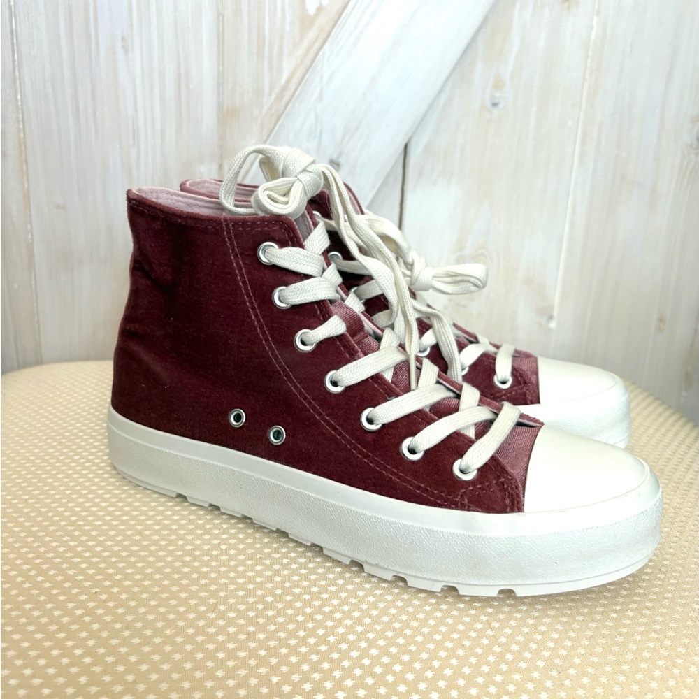 Corky's Hunky Dory Velvet High Top sneakers
